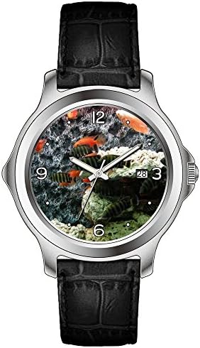 lvlp Men's Sentry 42mm Stainless Steel Leather Quartz Movement Watch &amp;133