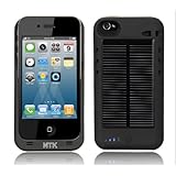 iPhone 4 4G External Solar Powered Battery Charger Case Juice Pack 2400 mAh
