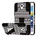 Samsung Galaxy Mega 2 Case, MPERO IMPACT X Series Dual Layered Tough Durable Shock Absorbing Silicone Polycarbonate Hybrid Kickstand Case for Galaxy Mega 2 [Perfect Fit & Precise Port Cut Outs] - Black Aztec