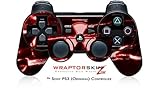 Sony PS3 Controller Skin Radioactive Red