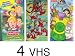 set 4 vhs: Fisher-Price Little People Big Discoveries - Volume 1, clifford the big red dog fun with clifford, The Little Fox, Fisher Price Little People Volume 3: Discovering Animals