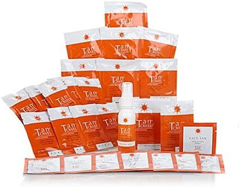 TanTowel Sunless Tanning 27 piece Kit Application for Face &amp; Body