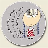 Whens The Wizard... Brain Auto Coaster, Single Coaster for Your Car