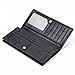 Women NFC RFID Blocking Wallet Black Slim Secure Credit Card Case For Ladies 11 Slots