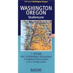 USA Special Stra�enkarten, Washington, Oregon
