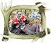 River's Edge Realistic Looking Antler Photo Frame, 8 X 10-Inch