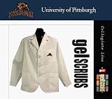 Pittsburgh Panthers Scrub Style Short Consultation Jacket from GelScrubs (Leaf Logo)