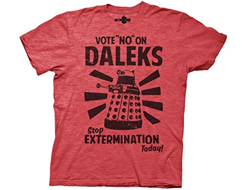 Dr Who Vote No on Daleks Mens Tee