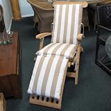 New Steamer Chair Cushion Pad Sunbrella Maxim Beige