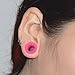 Longbeauty 9 Pair Silicone Ear Skins Gauges Plugs Expander Tunnels-Soft Flesh Tunnels 20MM 9 Colors