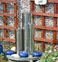 Melissa - Stainless Steel Tube Water Feature - Mains powered