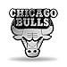 Rico Industries NBA Chicago Bulls Chrome Finished Auto Emblem 3D Sticker