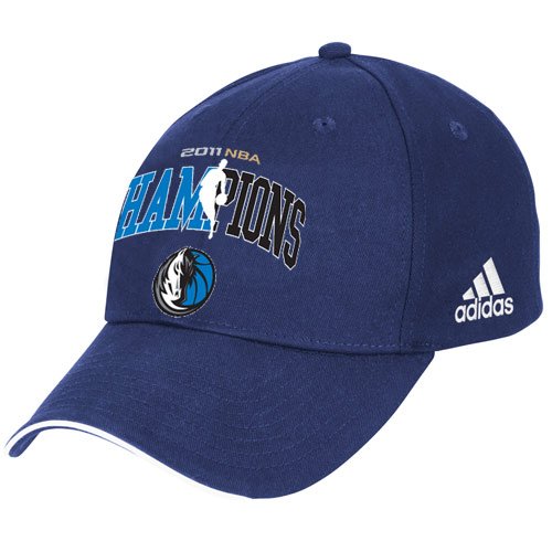 adidas Dallas Mavericks 2011 NBA Secondary Champions Navy Blue Adjustable Hat ()