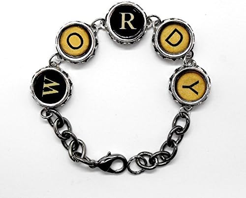 Wordy Word Writer Writing Themed Bracelet