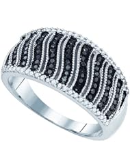 0.40CTW BLACK DIAMOND MICRO-PAVE RING