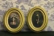 Dollhouse Miniature Set of 2 Vintage Look Framed Prints