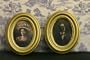 Dollhouse Miniature Set of 2 Vintage Look Framed Prints