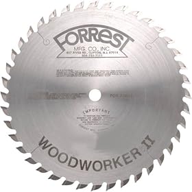 10'' x 40T ATB Forrest Woodworker II