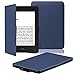 OMOTON® Kindle Paperwhite Case Cover -- The Thinnest and Lightest PU Leather Smart Cover for All-New Kindle Paperwhite (Fits All versions: 2012, 2013, 2014 and 2015 All-new 300 PPI Version), Navy Blue