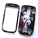 HTC myTouch 3G (NOT 3.5mm jack) T-Mobile Rubberized Snap-on Protector Hard Case Image Cover "Cross 'N Skull" Design