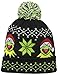Muppets Men's Kermit Fair Isle Intarsia Knit Beanie with Pom