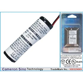 Black Replacement TomTom Battery for Go 300, 400, 500, 510, 530, 600, 710, 910, RIDER 2300mAh
