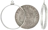 Sterling Silver Screw Top Coin Bezel, for the (old) Silver Dollar 38.0 mm Coin