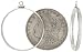 Sterling Silver Screw Top Coin Bezel, for the (old) Silver Dollar 38.0 mm Coin