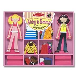 Melissa and Doug Abby and Emma Deluxe Magnetic Dress-Up by