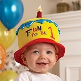 Fun To Be One Yellow Plush Hat (DI) Party Supplies