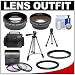 Bower FA-DC67A Ring Adapter Tube for Canon PowerShot SX30 IS & SX40 HS Digital Camera (67mm) with .45x Wide Angle & 2x Telephoto Lenses + 3 (UV/CPL/FLD) Filters + Tripod + Case + Cleaning Kit