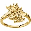 14K Yellow Gold Mother's Ring - 7 Gemstone -- YOU CHOOSE THE COLORS!