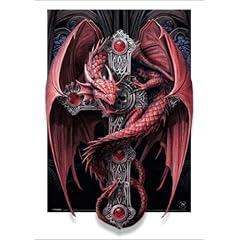 SPIRAL GOTHIC DRAGON Anne Stokes (14006)- 3D Poster Lentikular Effekt Bild - Gr��e 47 x 67 cm - Horror Fantasy Dungeons Dragons - Echt 3D-Qualit�t