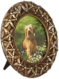 Floral Lattice Round Picture Frame