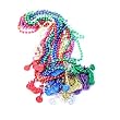 One Dozen (12) "Chopper Stopper" Mardi Gras Beads - 15"