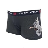グンゼ BODY WILD JAPANESE_STYLE 和柄 ローライズボクサー 【鶴】 前閉じ BWJ191S