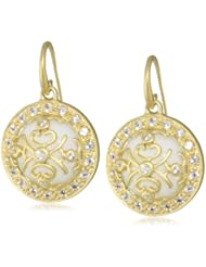 Renata de Dalmas White Agate and White Topaz Drop Earrings