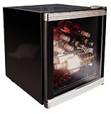  : Husky HUS-HM38 Personal Wine Refrigerator Chiller 50L  - Chrome Door Effect, Black