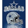 Dallas Cowboys Light Weight Fleece NFL Blanket (Grid Iron) (50x60")"