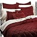 BELLA 8PC Bed in a Bag BEDSPREAD SET w/ 250TC Sheets Set, Queen, Red