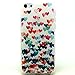 Iphone 5c Case, JAHOLAN Colorful Love Clear Bumper TPU Soft Case Rubber Silicone Skin Cover for iphone 5c