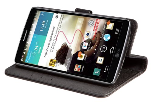 LG G3 Case, SUPCASE Premium Wallet Leather Case for LG G3 (Black), Built-in Credit Card/ID Card Slot