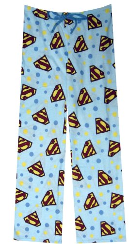 Super Girl 'S' Logo on Light Blue Lounge Pants for women
