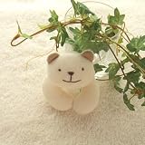 オーガニックコットン　両手クマガラガラ:出産祝いに!生まれたての赤ちゃんのファーストToyとしてお勧め!の画像