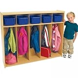 Value Line 5-Section Preschool Locker (Natural) (39"H x 47.75"W x 11.75"D)