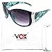 Vox Women's Sunglasses Designer Fashion Rhinestone Vintage Floral Eyewear