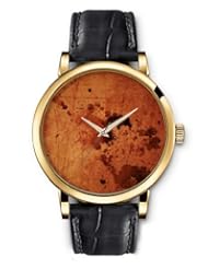 SPRAWL Aanalog Fashion Series Gold Ladies Watches of Genuine Black Leather Strap,Unique Wrist Watch for Women Girls Designed with Dark spots on leaf coffee