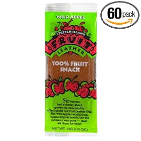 Stretch Island Fruit Leather, Apple, 0.5-Ounce Fruit Strips (Pack of 60) $34.86