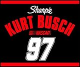 Kurt Busch 97 Sharpie Nascar Race Day Collection 60x50 inch Throw Blanket