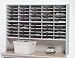 Mayline SR6046RPG Mailroom system 2 tier sorter w/riser, 50 pockets, 60w x 13-1/4d x 46-1/4h